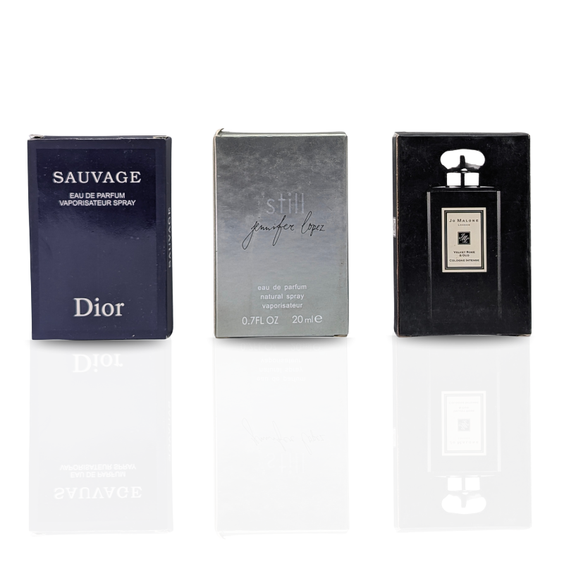 3 Testers (Jo Malone , Still Jeniffer Lopez, Dior Sauvage Edp)