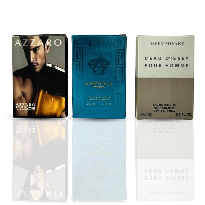 3 Testers (Azzaro Pour Homme, Versace Eros, Issey Miyake)