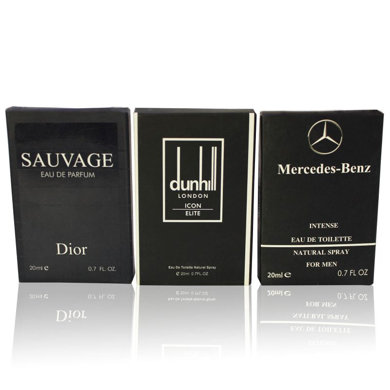 3 Testers (Dior Sauvage,Dunhill London, Mercedes Benz)