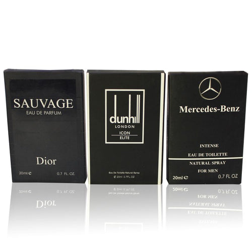 3 Testers (Dior Sauvage,Dunhill London, Mercedes Benz)