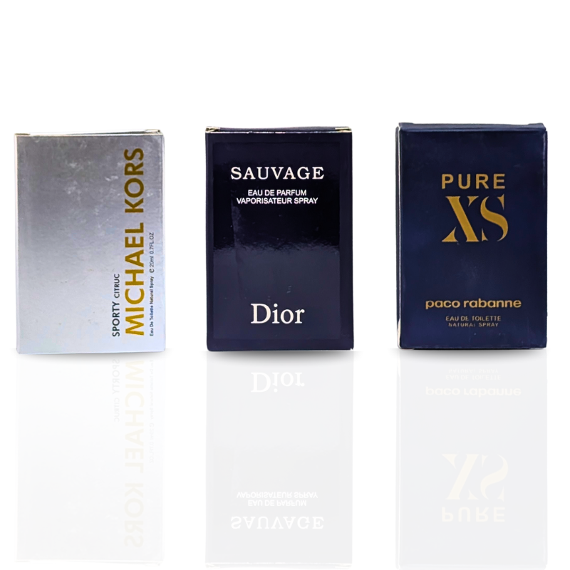 3 Testers (Michael Kors, Pure XS, Dior Sauvage)