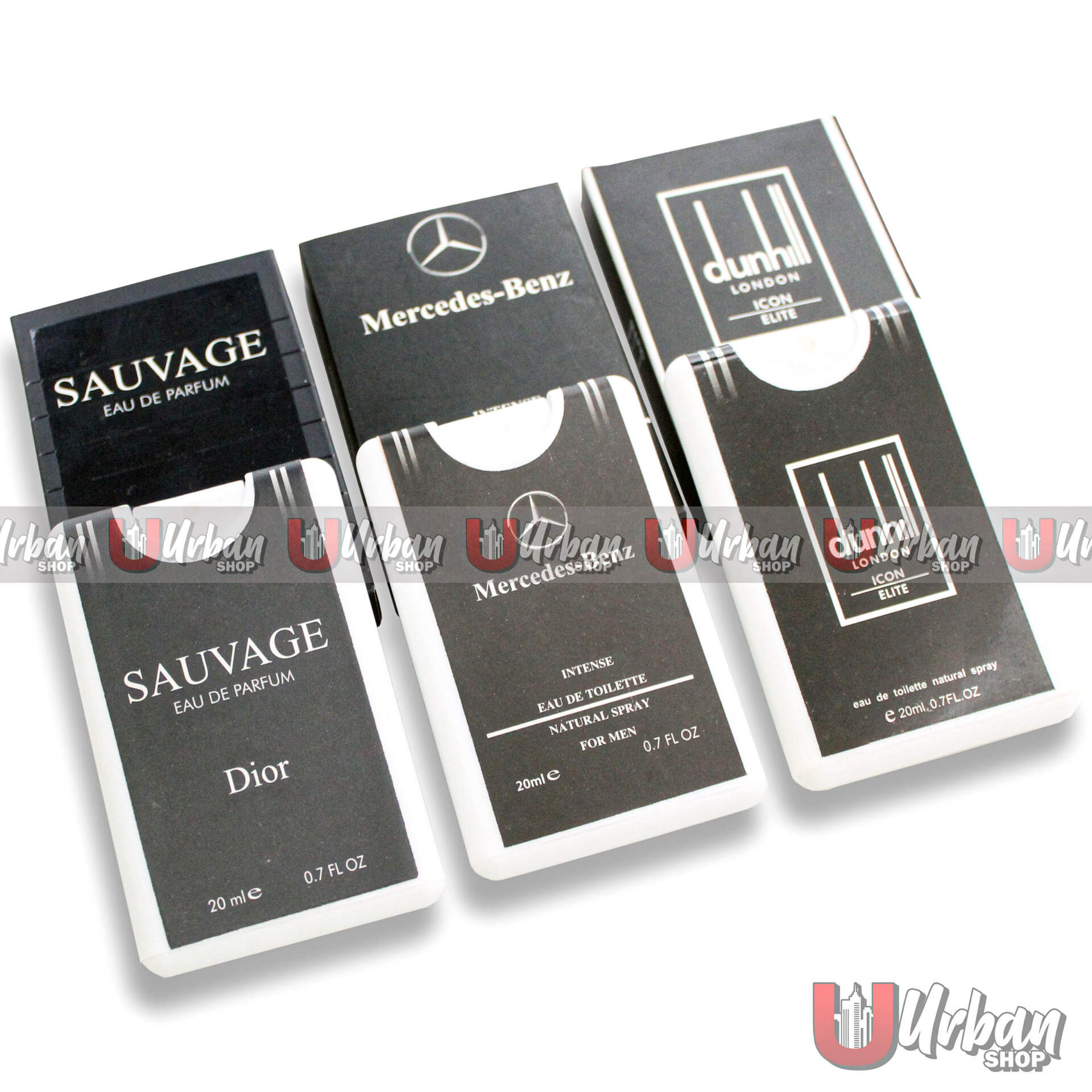 3 Testers (Dior Sauvage,Dunhill London, Mercedes Benz)