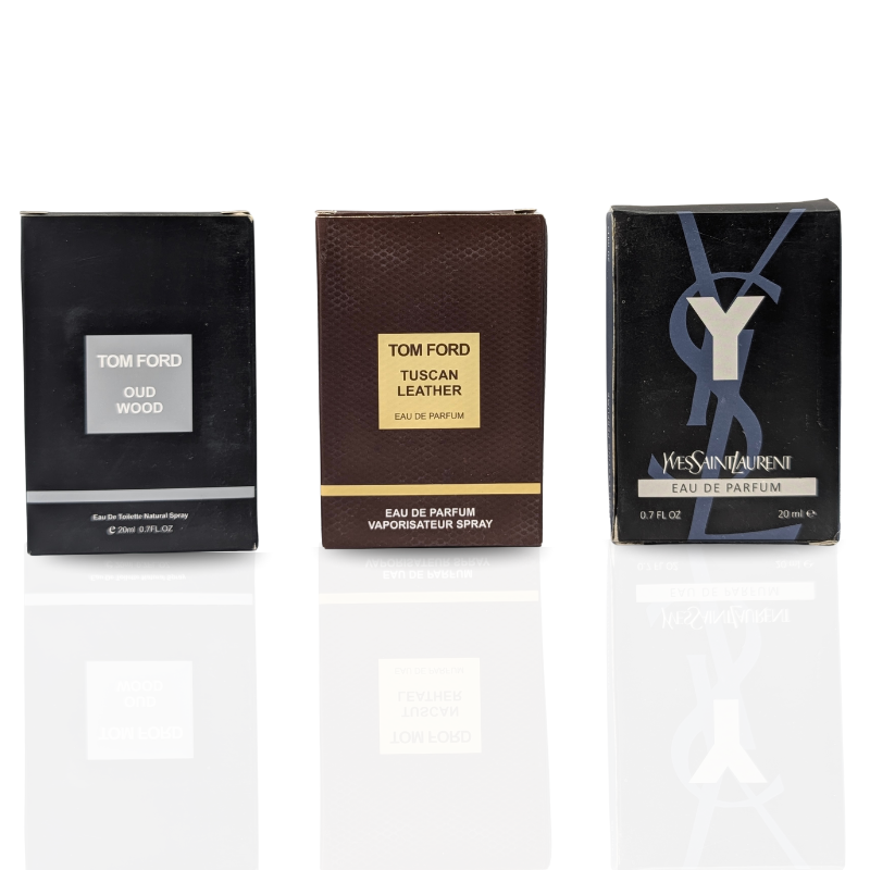 3 Testers (Tom Ford Oud Wood,Tom Ford Tuscan Leather,YSL Edp)