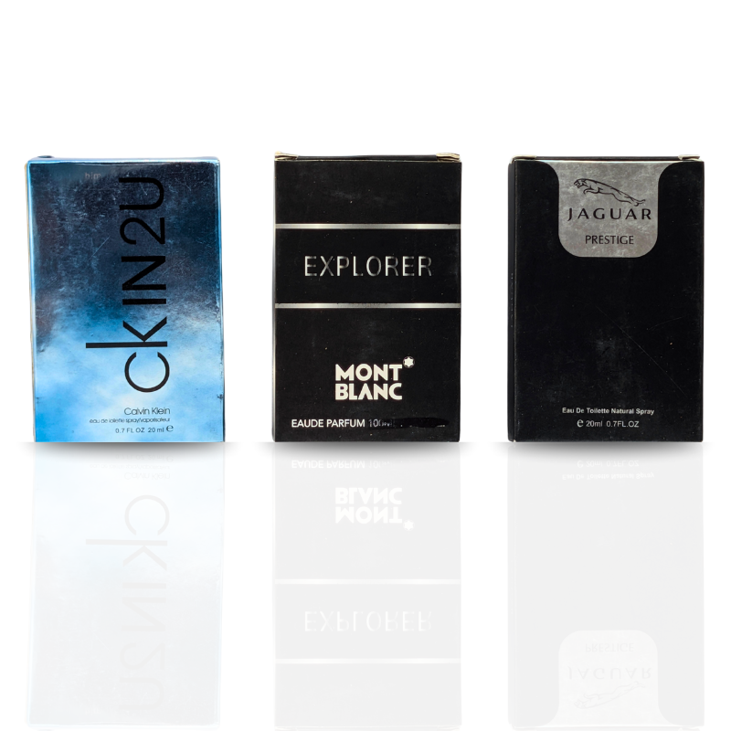 3 Testers (CK IN2U, Mont Blanc Explorer, Jaguar Prestige)