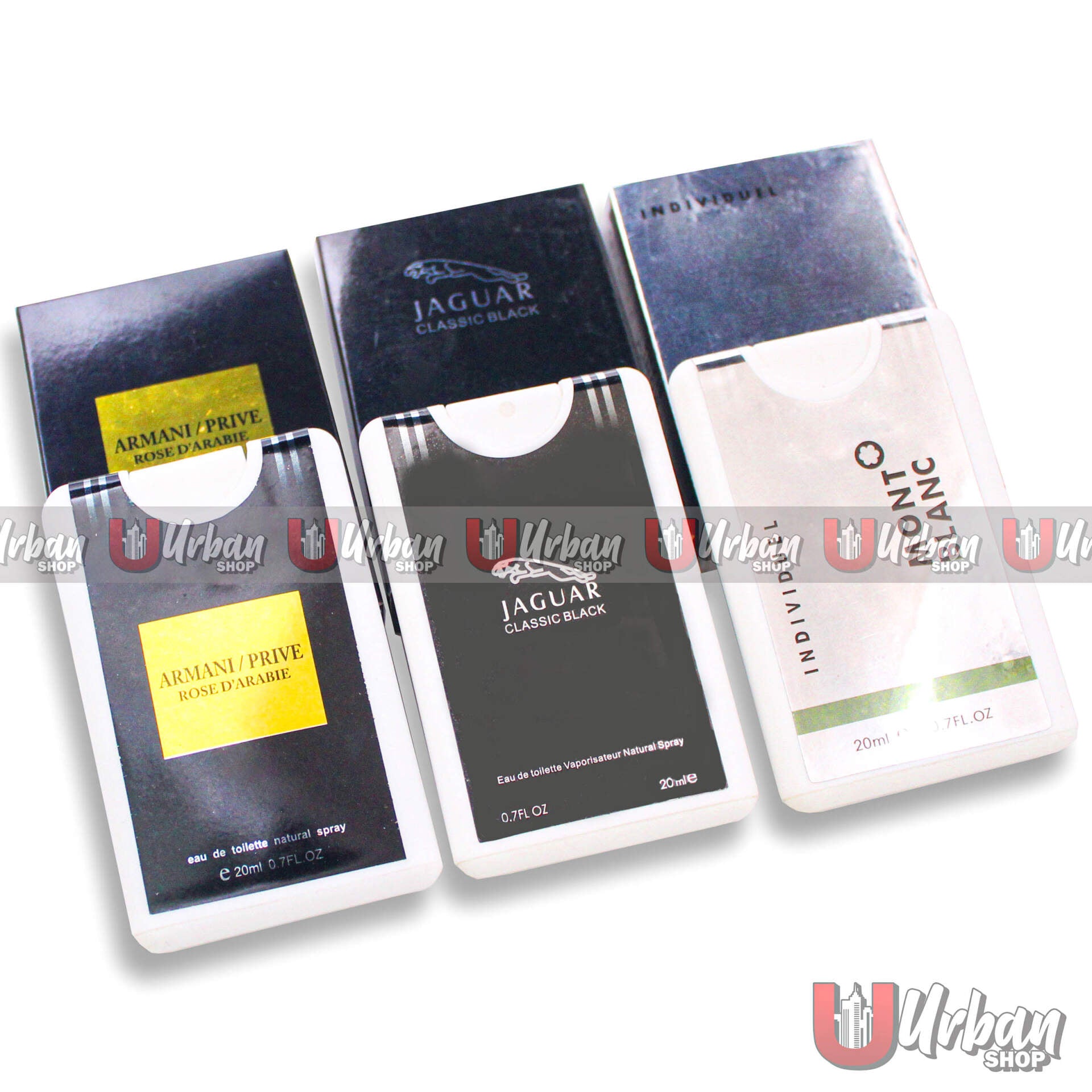 3 Testers(Armani Rose D’Arabie, Mont Blanc Individuel, Jaguar Classic Black)