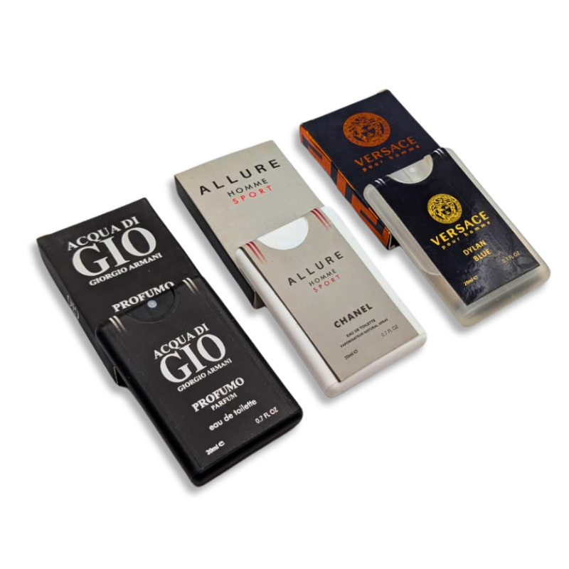 3 Testers (Aqua Di Gio Profumo , Allure Homme, Versace Dylan Blue)