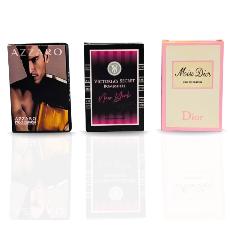3 Testers (Azzaro Pour Homme, VS Bombshell New York, Miss Dior Edp)