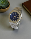 Audemars Piguet Royal Oak Silver Chain Blue Dial
