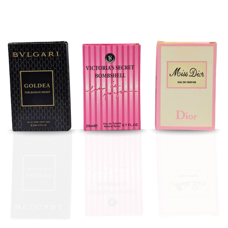 3 Testers (Bvlgari Goldea , VS Bombshell Edp, Miss dior Edp)
